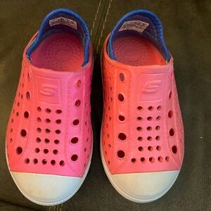 Pink Toddler Sketchers foamies aqua Shoes